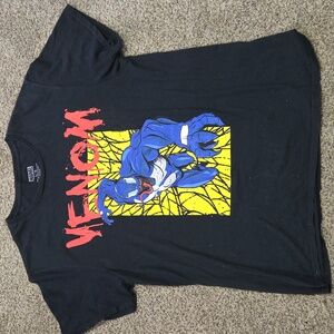 Marvel Venom Black Graphic T-Shirt Sz L